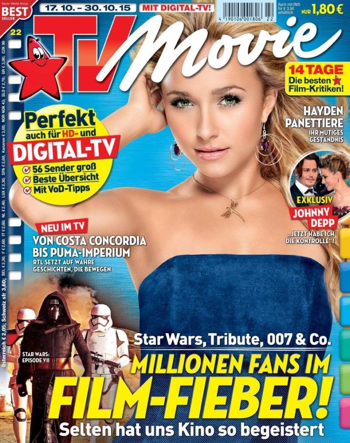 TV MOVIE magazine side cover Issue 22 17 October 2015