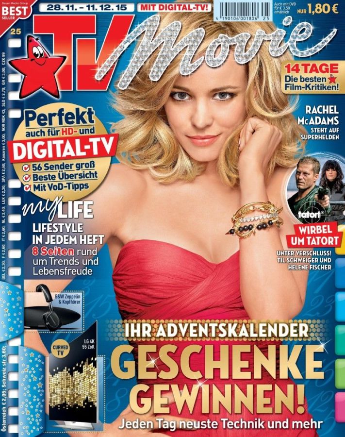 TV MOVIE magazine side cover Issue 25 28 November 2015
