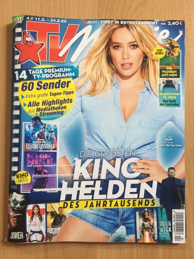 TV MOVIE magazine side cover 11 February 2023