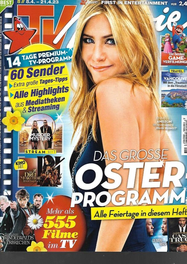 TV MOVIE magazine side cover 8 April 2023