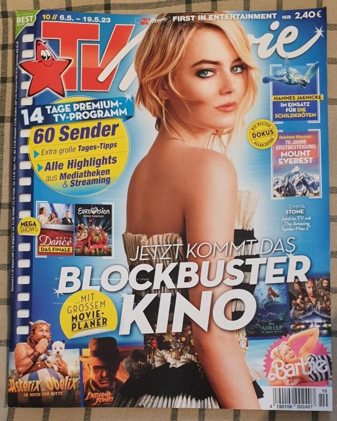 TV MOVIE magazine side cover 6 May 2023