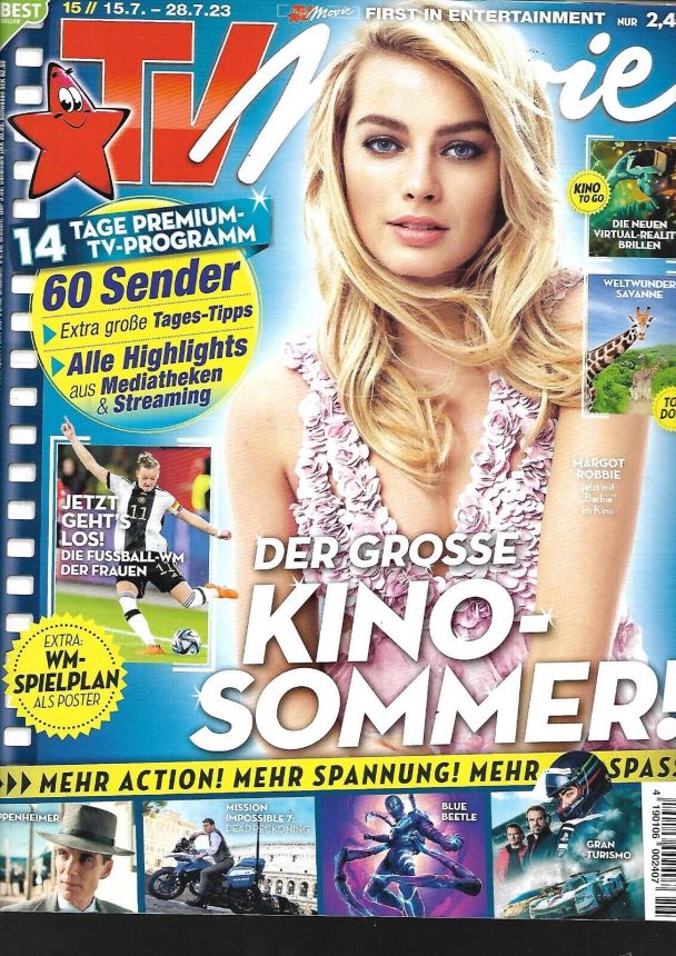 TV MOVIE magazine side cover 15 July 2023
