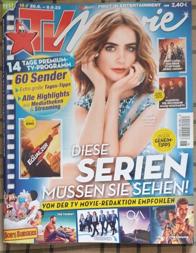 TV MOVIE magazine side cover 26 August 2023