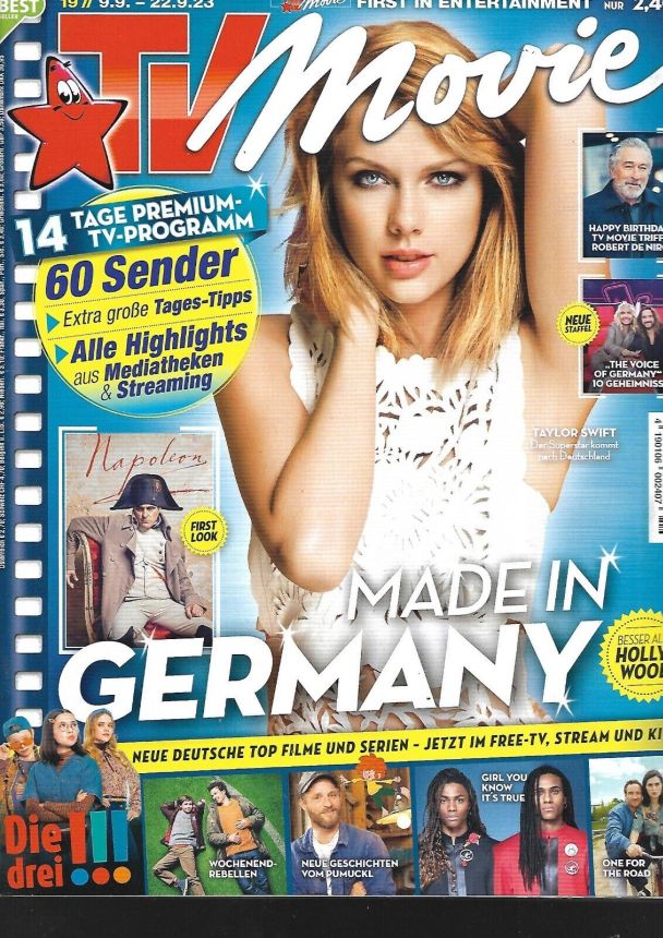 TV MOVIE magazine side cover 9 September 2023