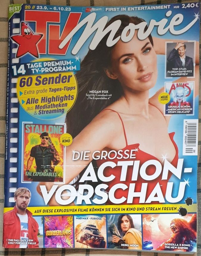 TV MOVIE magazine side cover 23 September 2023