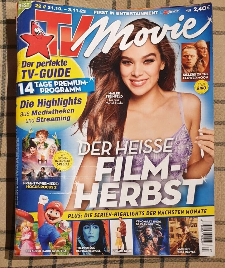 TV MOVIE magazine side cover 21 October 2023