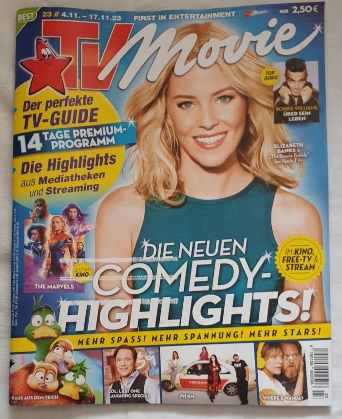 TV MOVIE magazine side cover 4 November 2023