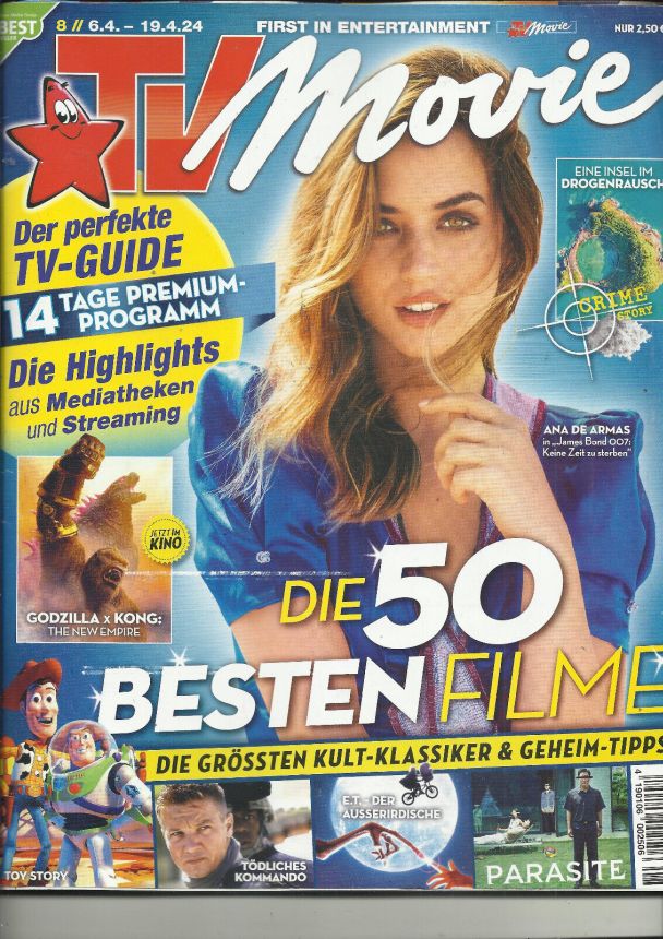 TV MOVIE magazine side cover 6 April 2024