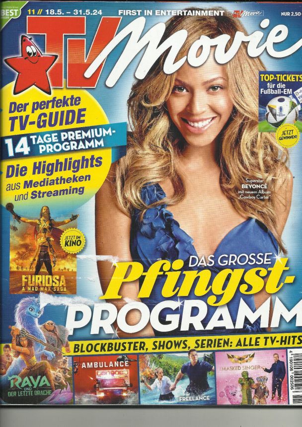 TV MOVIE magazine side cover 18 May 2024