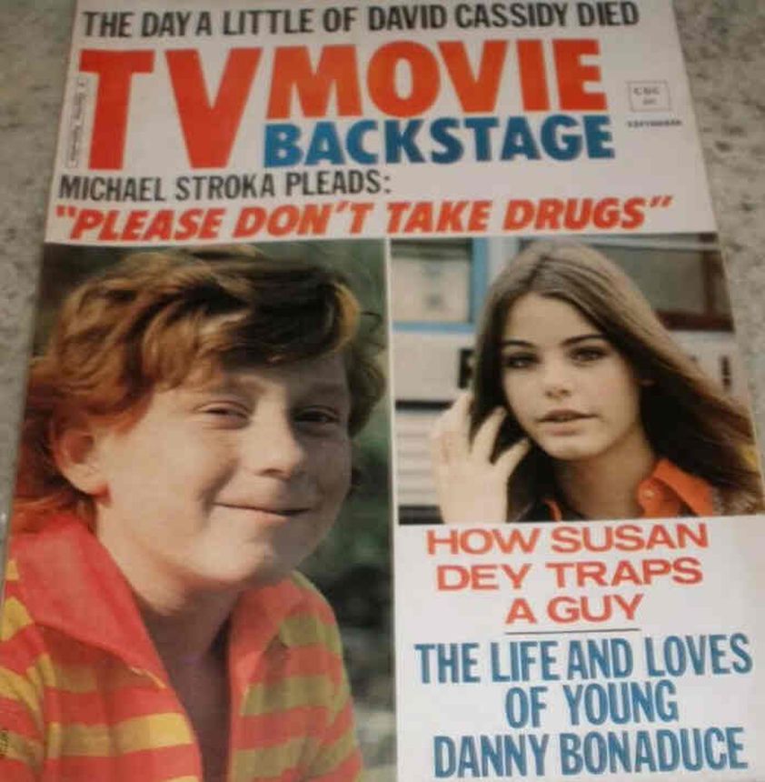 TV MOVIE BACKSTAGE magazine side cover  September 1971