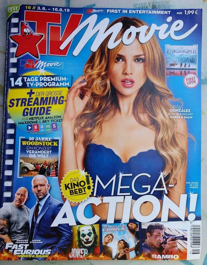 TV MOVIE magazine side cover Issue 16 3 August 2019