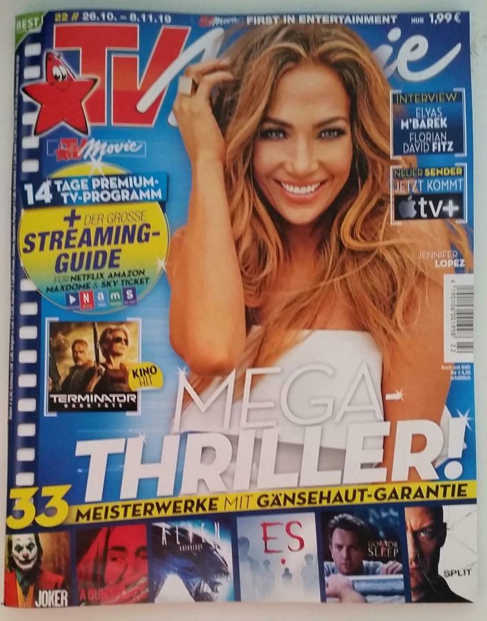 TV MOVIE magazine side cover Issue 22 26 October 2019