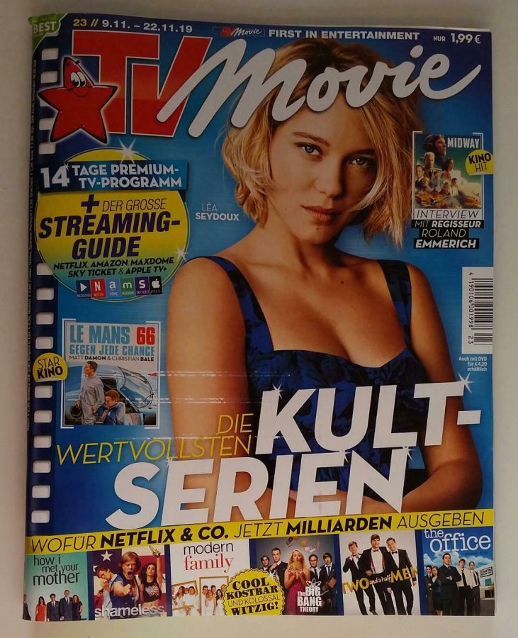 TV MOVIE magazine side cover Issue 23 9 November 2019
