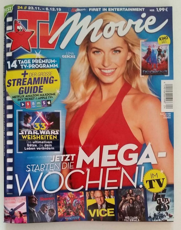 TV MOVIE magazine side cover Issue 24 23 November 2019