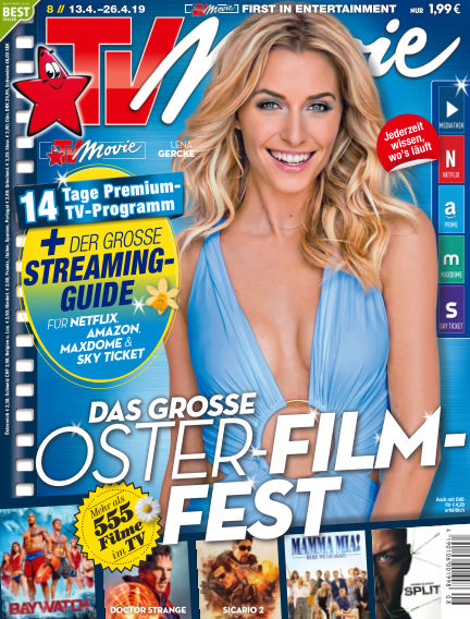 TV MOVIE magazine side cover Issue 8 13 April 2018