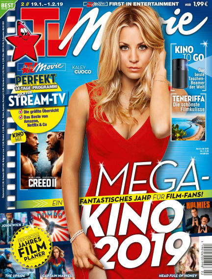 TV MOVIE magazine side cover Issue 2 19 January 2019