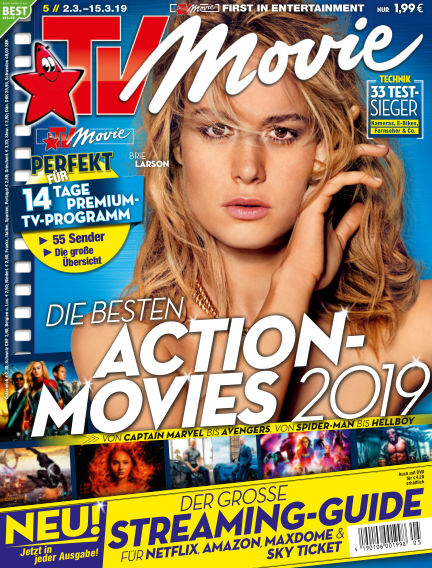 TV MOVIE magazine side cover Issue 5 2 March 2019