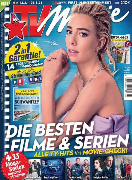 TV MOVIE magazine side cover Issue 6 13 March 2021