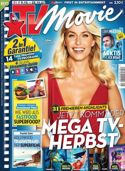 TV MOVIE magazine side cover Issue 21 9 October 2021