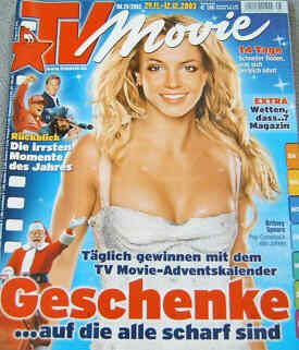 TV MOVIE magazine side cover Issue 25 December 2003