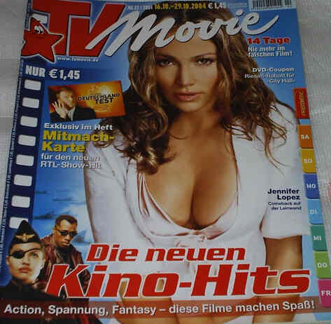 TV MOVIE magazine side cover Issue 22 October 2004