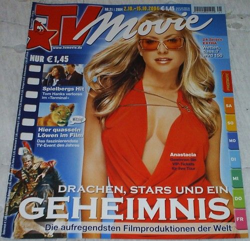 TV MOVIE magazine side cover Issue 21 October 2004