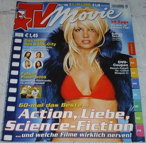 TV MOVIE magazine side cover Issue 1 January 2005