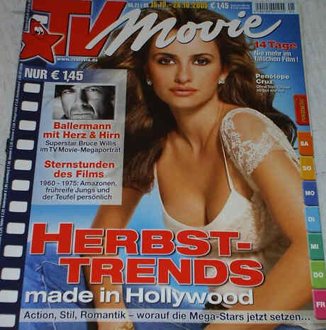 TV MOVIE magazine side cover Issue 21 October 2005
