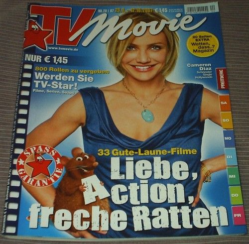 TV MOVIE magazine side cover Issue 20 September 2007