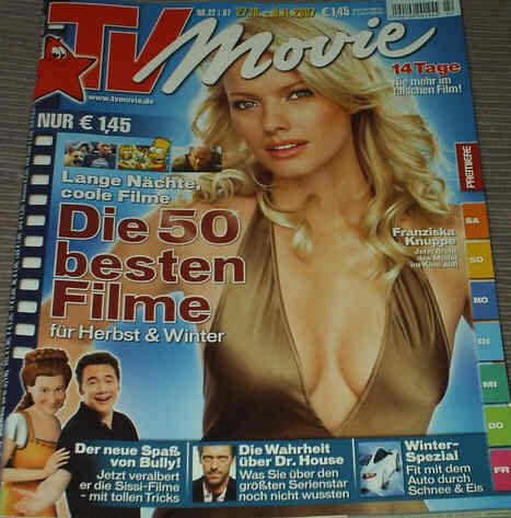 TV MOVIE magazine side cover Issue 22 October 2007