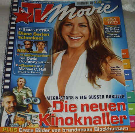 TV MOVIE magazine side cover Issue 20 September 2008