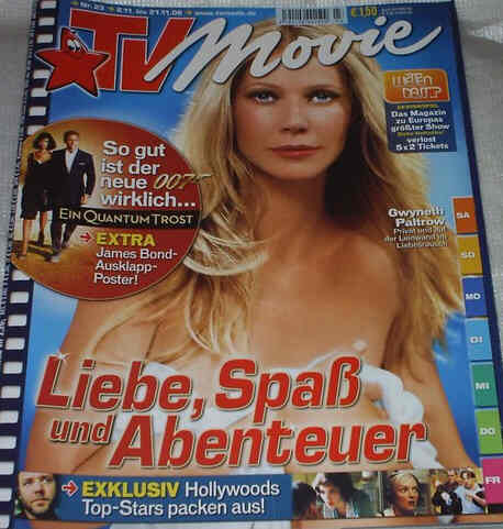 TV MOVIE magazine side cover Issue 23 November 2008