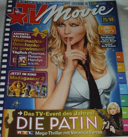 TV MOVIE magazine side cover Issue 25 December 2008