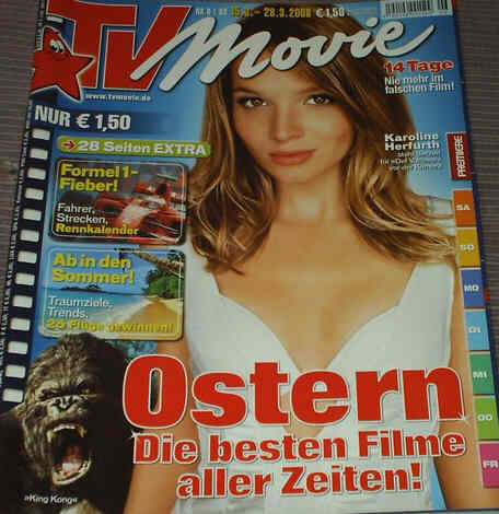 TV MOVIE magazine side cover Issue 6 March 2008