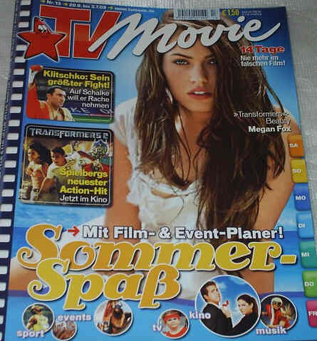 TV MOVIE magazine side cover Issue 13 June 2009