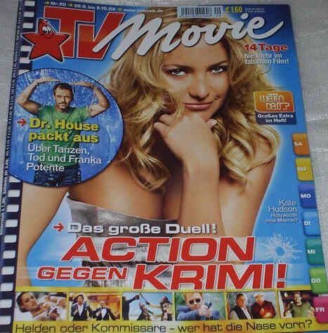 TV MOVIE magazine side cover Issue 20 September 2009