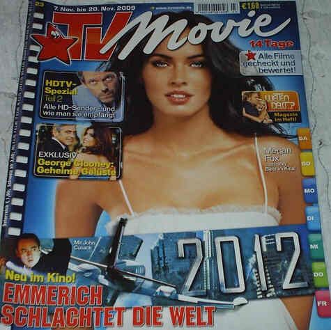 TV MOVIE magazine side cover Issue 23 November 2009
