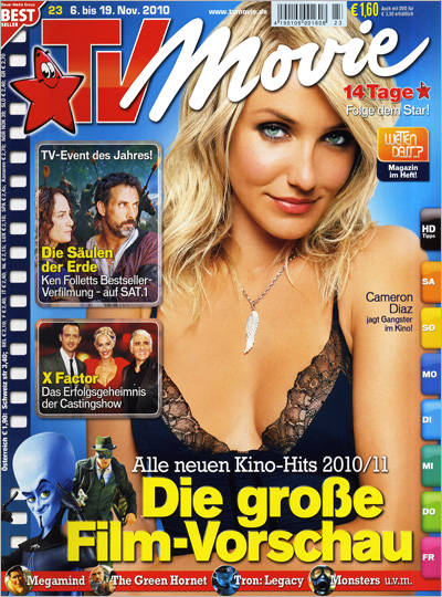 TV MOVIE magazine side cover Issue 23 November 2010