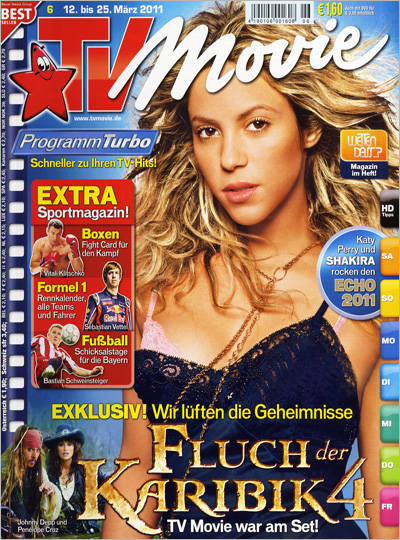 TV MOVIE magazine side cover Issue 6 March 2011