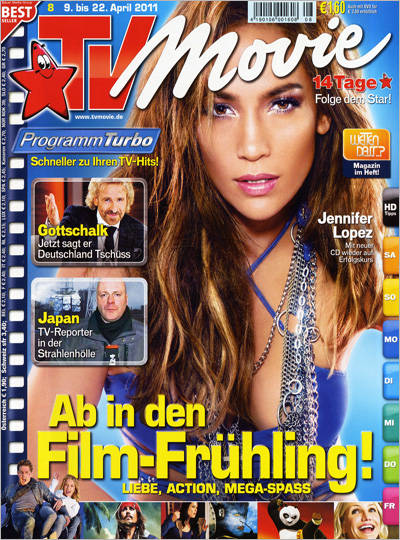 TV MOVIE magazine side cover Issue 8 April 2011