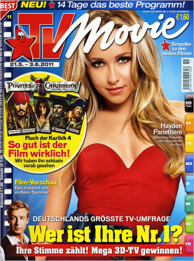 TV MOVIE magazine side cover Issue 11 June 2011