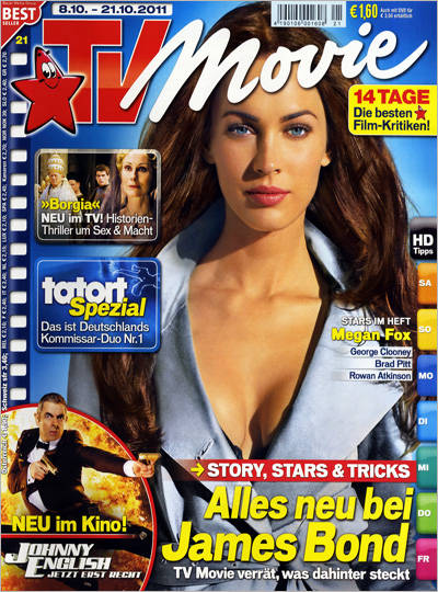 TV MOVIE magazine side cover Issue 21 October 2011