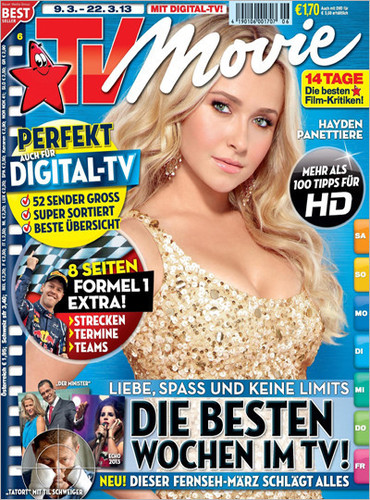 TV MOVIE magazine side cover Issue 6  2013