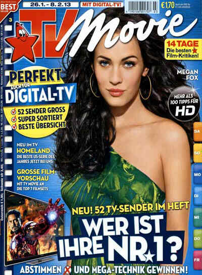 TV MOVIE magazine side cover Issue 3 28 January 2013