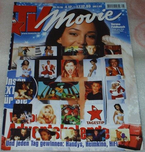 TV MOVIE magazine side cover Issue 25 December 1999