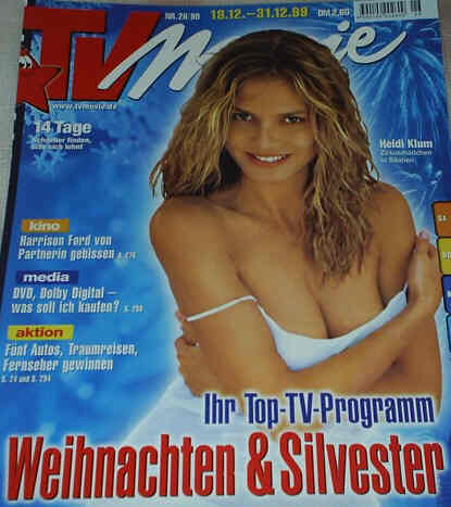 TV MOVIE magazine side cover Issue 26 December 1999