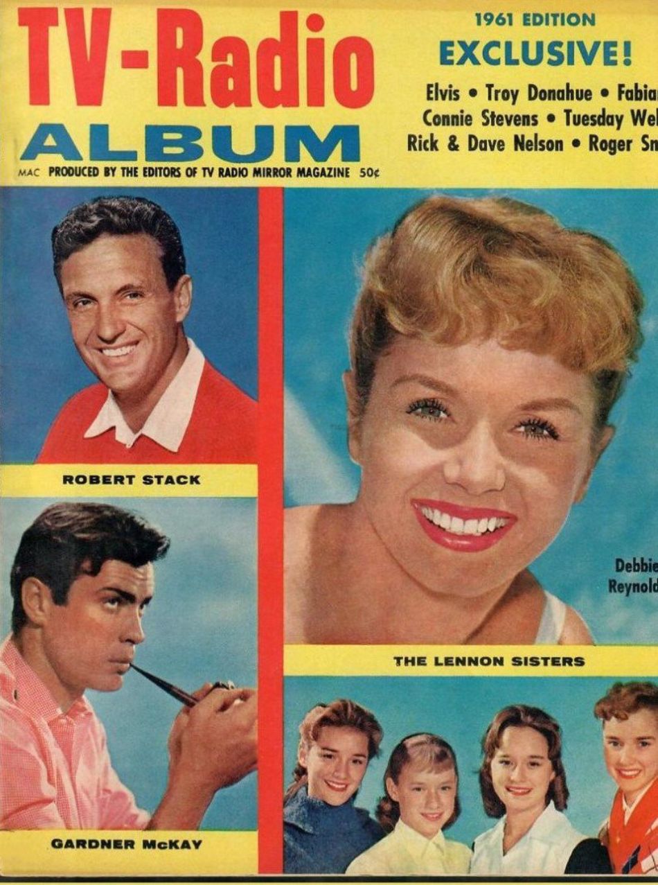 TV RADIO ALBUM magazine side cover   1961
