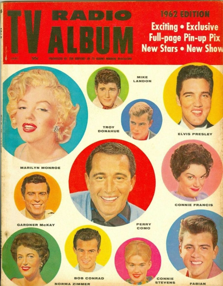 TV RADIO ALBUM magazine side cover   1962