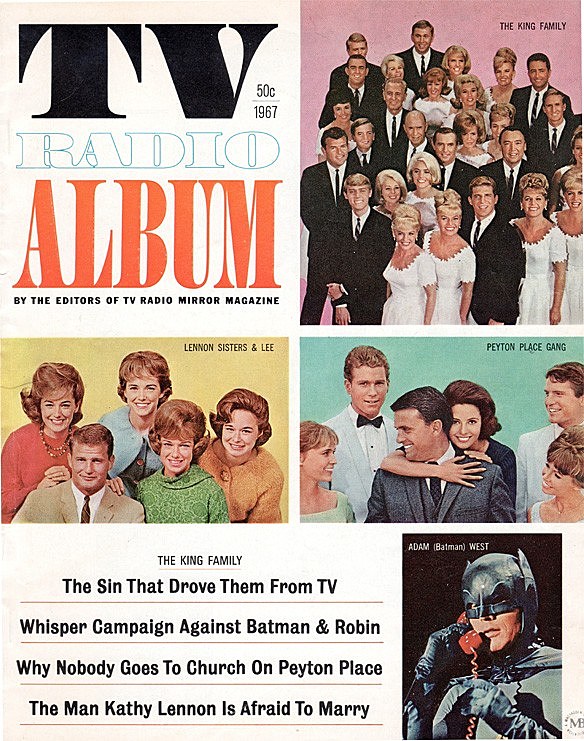 TV RADIO ALBUM magazine side cover   1967