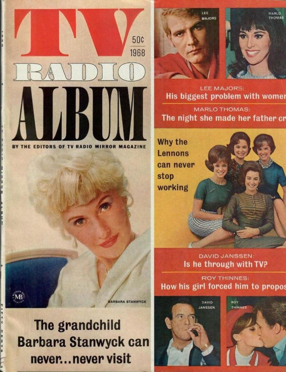 TV RADIO ALBUM magazine side cover   1968